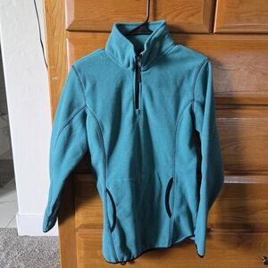 Women's Teal Quarter-Zip Sweatshirt